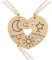 QEQSHQO 3pcs BFF Halskette Freundschaftskette Beste Freunde für immer Mädchen Geburtstagsgeschenk Anhänger Kette Geschenk