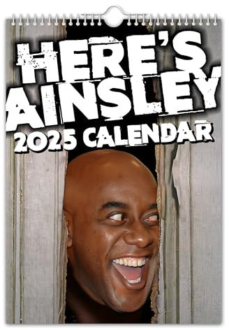 The Calendar King // Here's Ainsley - 2025 Wall Calendar (Full Colour, A4 Size)