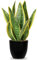 Oairse Planta artificial de serpiente en macetas, plantas artificiales de sansevieria en maceta, plantas artificiales decorativas de interior para el hogar, oficina, cocina, dormitorio, estante