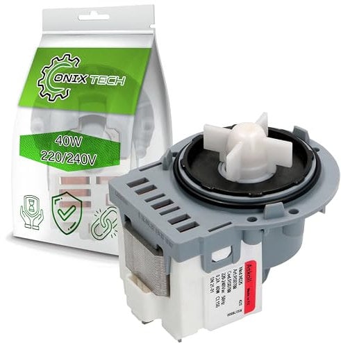 Bomba Eléctrica Universal para Lavadora Cobre 40W 220/240V con Código Original 4055093050 480181701068 481281729514 482000032361 49016211 50245289009 50266741003 - Garantía de 5 Años - ONIX TECH