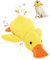 Beruhigendes Enten-Hundespielzeug, 2024 Neuest Beruhigende Ente Für Hunde, Quack-Quack Duck Dog Toy Calming Duck Dog Toy Quietschendes Hundespielzeug Kuscheltier Ente Anti Stress Ente Hund (Gelb)