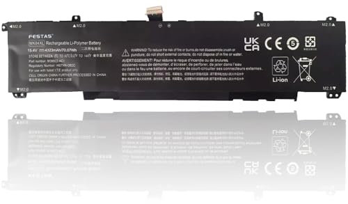 FESTAS WK04XL Laptop Ersatz Akku für HP Omen 16-b 16-c 16-B0XXX 16-C0XXX Victus 16-e 16-d 16-E0XXX 16-D0XXX 15-Fb0XXX Series 16-D0001UR 16-D0023DX WK04070XL HSTNN-WB0B HSTNN-OB2C M38822-1D1