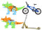 Yardwe 1 Satz Fingerradmodell geschirrset kollegen Sammlerstück Mini-Fingerbike Tiny Bike Toy Fingersport Finger Fahrrad Aluminiumlegierung Colorful