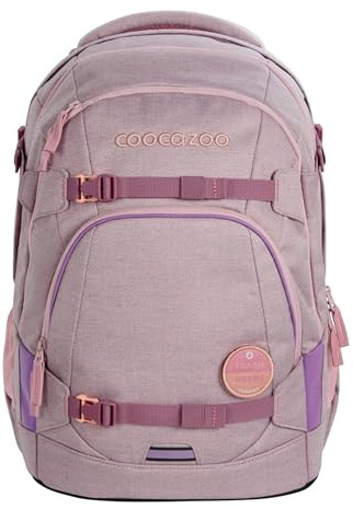 coocazoo Schulrucksack Mate „Mixed Faded Rose”, rosa, ergonomischer & anpassbarer Tornister, höhen- & größenverstellbar, mit Brustgurt & Hüftgurt, ab der 3. Klasse
