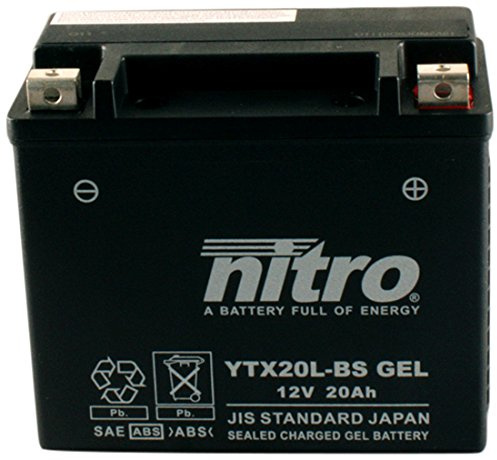Nitro YTX20L de BS YTX20L – N Gel de BS Gel AGM fermé, Schwartz Taille NA