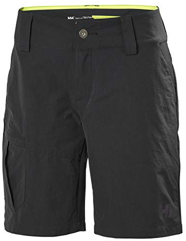 Helly Hansen Damen W QD Cargo Shorts, Ebenholz, 34