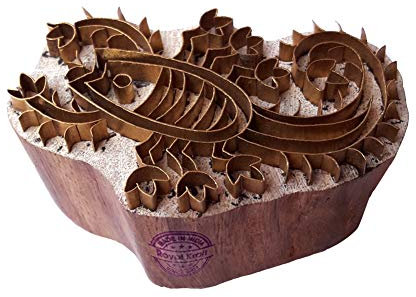 Indisch Holz Blöcke Messing Skorpion Entwürfe Drucken Lehm Stempel