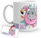 Kembilove Taza Personalizada Unicornios – Tazas Desayuno Unicornios para niñas con Frases Divertidas y Motivadoras – Regalo Original Personalizado de Koala Taza Cerámica