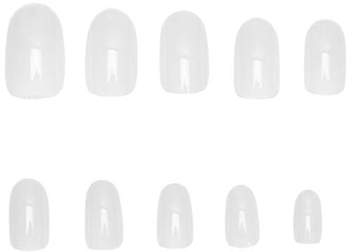 Faux Ongles Courts Carrés en Plastique Ongles Faux Pleine Couverture Ongles Artificiels Décalcomanies pour Femmes Lady Bricolage Art Ongles 600 Pcs Couleur Naturelle