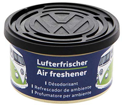 BRISA VW Collection - Volkswagen Luft-Erfrischer-Duft-Spender in der Dose mit T1 Bulli Bus Motiv (Classic Bus/Fresh/Blau)