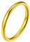 PROSTEEL Herren 18k vergoldet Bandring 2mm breit Größe 67 Simpel hochglanzpoliert Partnerring Ehering für Männer Minimalist Verlobungsring Trauring Modeschumck Accessoire