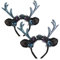 com-four® 2x Haarreif Waldelfe für Halloween - Elfen-Diadem für Kinder und Erwachsene - Haarreif für Fasching, Karneval, Halloween (schwarz. lila. blau)