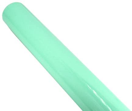 STAR Geschenkpapier 70cm x 2m Rolle einfarbig glänzend Lack Effekt Packpapier Bastelpapier (mint türkis)