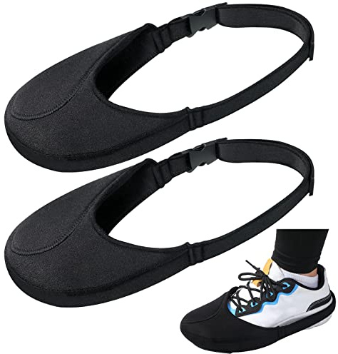 Tallew 2 Pack Motorcycle Shoe Protector Boot Shifter Cover Pad, Black