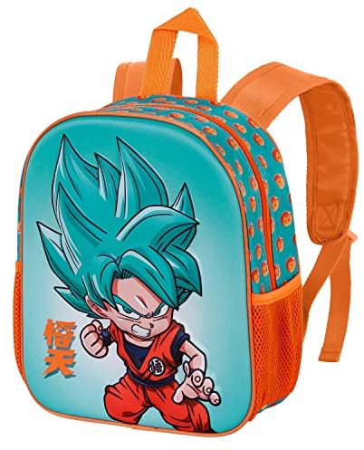 Dragon Ball Blue-Kleiner 3D Rucksack, Mehrfarbig