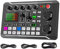 Ferleiss Audio Mixer, Sound Card and Audio Interface with DJ Mixer Effects and Voice Changer,Podcast Production Studio