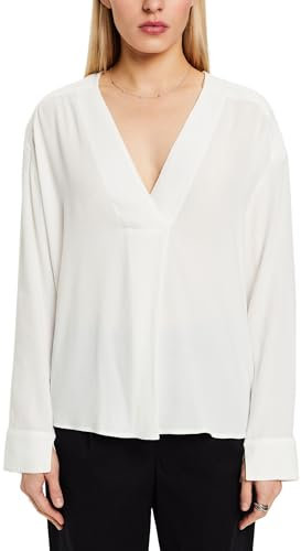 ESPRIT Damen 994EE1F304 Bluse, 110/OFF White, XXL