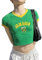 Baby Tees for Women Y2k Tops Brazil Crop Top Y2k T Shirts Graphic Tees for Women Vintage 90s Streetwear Shirts, Jamaika-grün, Mittel
