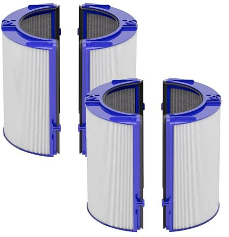 Leemone True HEPA+Carbon Filter 2-Pack Replacement for Dyson PH01 PH02 PH03 HP06 TP06 HP07 TP07 HP09 TP09 360° Combi Glass Purifying Fans, Compatible with Dyson Pure Cool Hot Air Puri-fier (Blue)