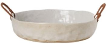 Cesto de Fruta Frutero Frutera Frutero De Cerámica Cesta De Frutas Para Cocina Mostrador Cocina Frutero Verde Blanco Cesta de Frutas Fruteros (Color : White, Size : 20.5 * 5.2cm)