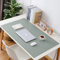 Luxuriöse Leder-Schreibtischunterlage, erweitertes Mauspad, langlebiges Büro, Zuhause, Schule, Tisch, Schreibtischunterlage, wasserdichter PU-Leder-Schreibtischschutz (Grau, 80 x 120 cm)