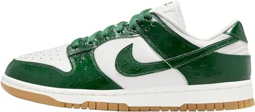 NIKE Women's W Dunk Low LX Sneaker, Phantom Sail Metallic Gold Gorge Green, 8 UK