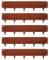 Harbour Housewares 5pc Rouiller Bordure de Pelouse en Acier - 5m x 16cm - Extérieur Jardin Herbe Fleur Lit de Plantes Pierre Chemin Patio Gravier Frontière Bord Rouler