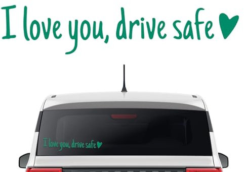 Yiurse „I Love You Drive Safe“-Aufkleber, „Drive Safe“-Aufkleber, Aufkleber „I Love You Drive Safe“, Wasserdichter Miniatur-Autoaufkleber, Auto-Dekoration für Freundin, Freund