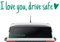 Yiurse „I Love You Drive Safe“-Aufkleber, „Drive Safe“-Aufkleber, Aufkleber „I Love You Drive Safe“, Wasserdichter Miniatur-Autoaufkleber, Auto-Dekoration für Freundin, Freund