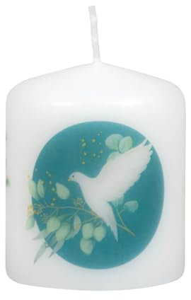 Tischkerze Jahreslosung 2025, ohne Duft, Höhe 6 cm, ø 5 cm