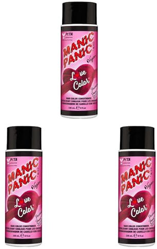 Manic Panic Love Color Fièvre Fuschia, tierversuchsfrei, vegan und lebendig 3 x 236ml