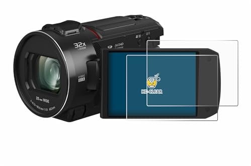 BROTECT Schutzfolie für Panasonic HC-VX3 | 2 Stück Transparenter Displayschutz Made in Germany Klare Displayschutz-Folie Clear Einfache Montage Case-Friendly
