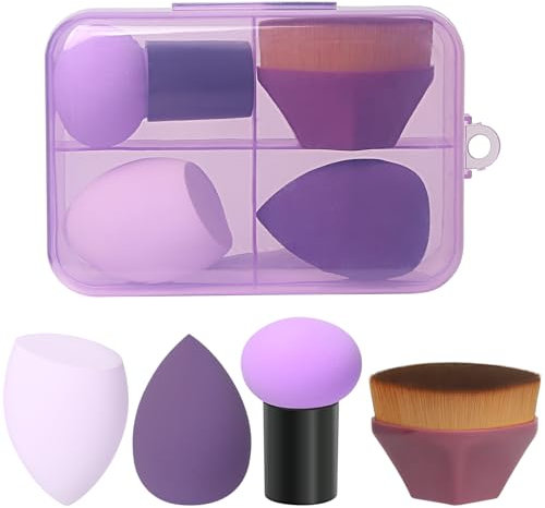 Lot de 4 éponges de maquillage (purple)