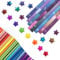1080 Sheets Origami Star Paper Strip with 2 Styles, Star Strips, Double Sided Origami Paper Stripsfor Arts Crafting Supplies
