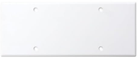 1 Coperchio per scatola 506/507, per cassetta a 6/7 moduli/posti, coperchio di chiusura universale, viti incluse, colore bianco, in plastica di alta qualità
