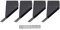 Pissente 4pcs Pergola -Halterung Verzinkte Entwässerungslochdesign, 45 -Grad -Winkel Pergola -Stützhalterungshalterung für Pavillon Courtyard Garage