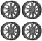 4x Dotz Felgen Fuji grey 7.5Jx18 ET46 5x100 kompatibel mit Volkswagen Polo