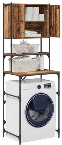 vidaXL Washing Machine Cabinet Old Wood 68 x 48.5 x 194 cm | The vintage look really adds character and fits in seamlessly with modern decor,