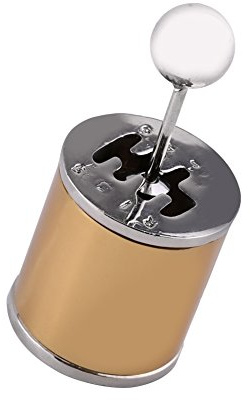 BAFOVY Gear Stick Keyring Gear Shifter Keychain Car Keyring 6-Speed Movable Metal Alloy with Polished Metal for Car Keys Bags Gadgets (Gold)
