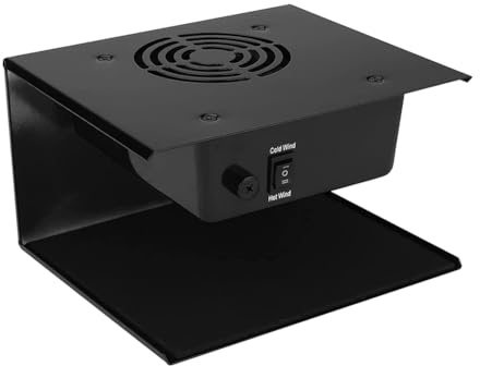 Muuookka 300W -Nagel -Trocknungslüfter für Normale Politur mit Heißer und Kühler Luft, Professioneller Maniküre -Salonqualität, EU -Stecker
