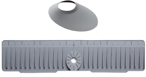 Alfombrilla para Grifo de Fregadero - 70 cm Aprox. Autodrenaje Rápido de Silicona, Protector Antisalpicaduras - Barrera Antisalpicaduras para Cocina,Para Hogar, Baño, Restaurante, Encimera, Bajo Frega