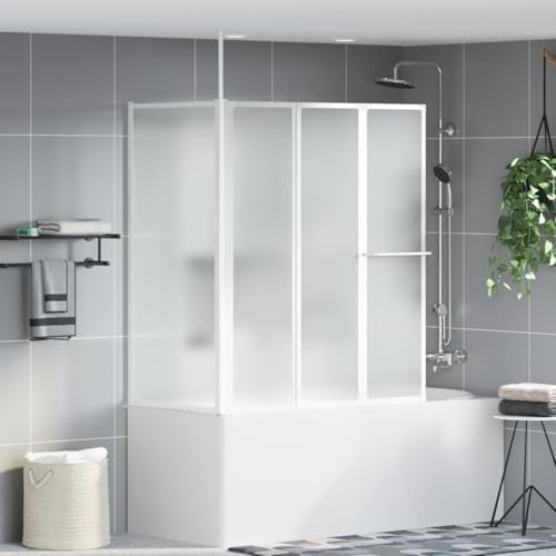 ChicAbode Duschwand L-Form 70x120x137 cm 4-teilig Faltbar 428A131