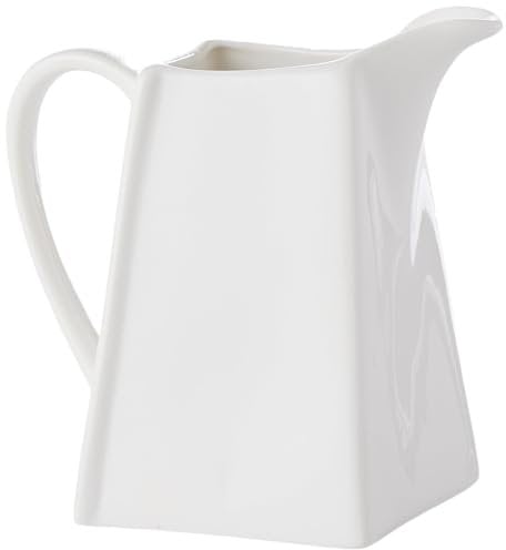 AMBITION KUBIKO Jarra de Leche y Nata, Porcelana, Blanco, 230 ml