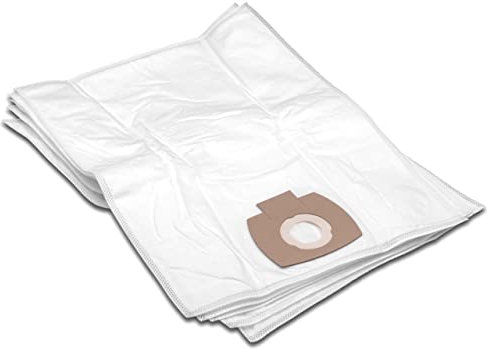 vhbw 5x bolsa compatible con Makita 446L, VC2010L, VC2021L, VC2511, VC2512L, VC3011L aspiradora - vellón micro, blanco