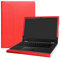 Alapmk Diseñado Especialmente La Funda Protectora de Cuero de PU para 14 Lenovo Yoga 510 14 Ordenador portátil (No Compatible con: Yoga 530/Yoga 520/Yoga 500),Rojo