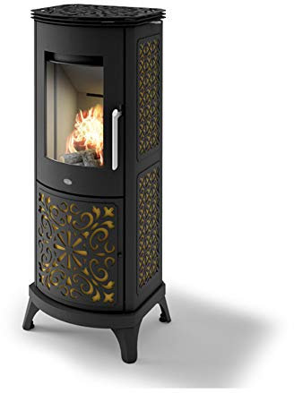 Eva Calor Holzofen Alberta 8 kW, Brass