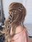 Kercisbeauty Wedding Pearl Leaves Headband for Brides Hair Vine Wreath Bridal Bridesmaids Flower Girls Headpiece Prom Hair Accessories (Rose Gold)