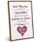 ARTFAVES® Wandbild Holzschild mit Spruch - SPUREN IN MEINEM HERZEN - Türschild Retro Vintage Deko Bild Geschenk - Liebe, Freundschaft