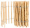 BOGATECO Clôture à Lattis Noisetier Bois | 60 cm de Hauteur et 500 cm de Long | Distance Entre Lattes 4-5 CM | Idéal comme Une Clôture de Jardin | Peut être Utilisé comme de Support pour Les Vignes