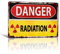 不适用 Warnschild mit Aufschrift Danger Radiation, Alliierter Militär, Vintage-Blechschild – Outdoor Hof-Schilder